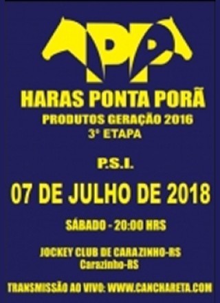 LEILAO HARAS PONTA PORA - 3 ETAPA - PSI - GERACAO 2016 