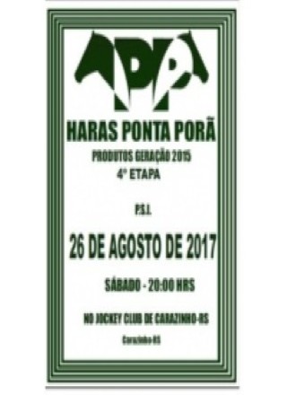 Leilao Haras Ponta Pora-4 ETAPA 