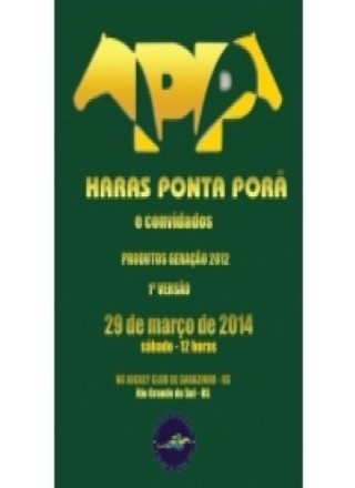 1 Etapa - Leilao Haras Ponta Porã e Convidados - 2014 